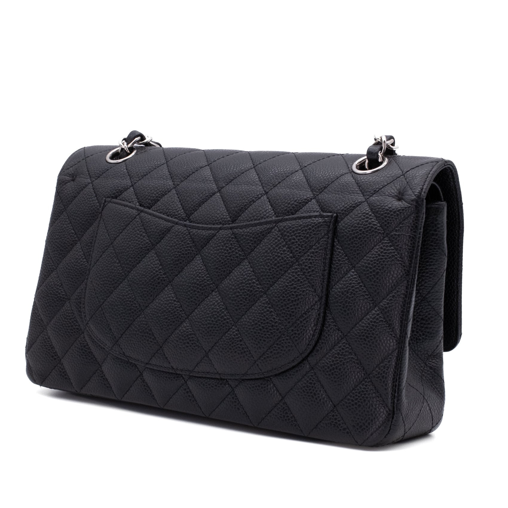 Chanel Classic Double Flap Medium Caviarleder Schwarz SHW