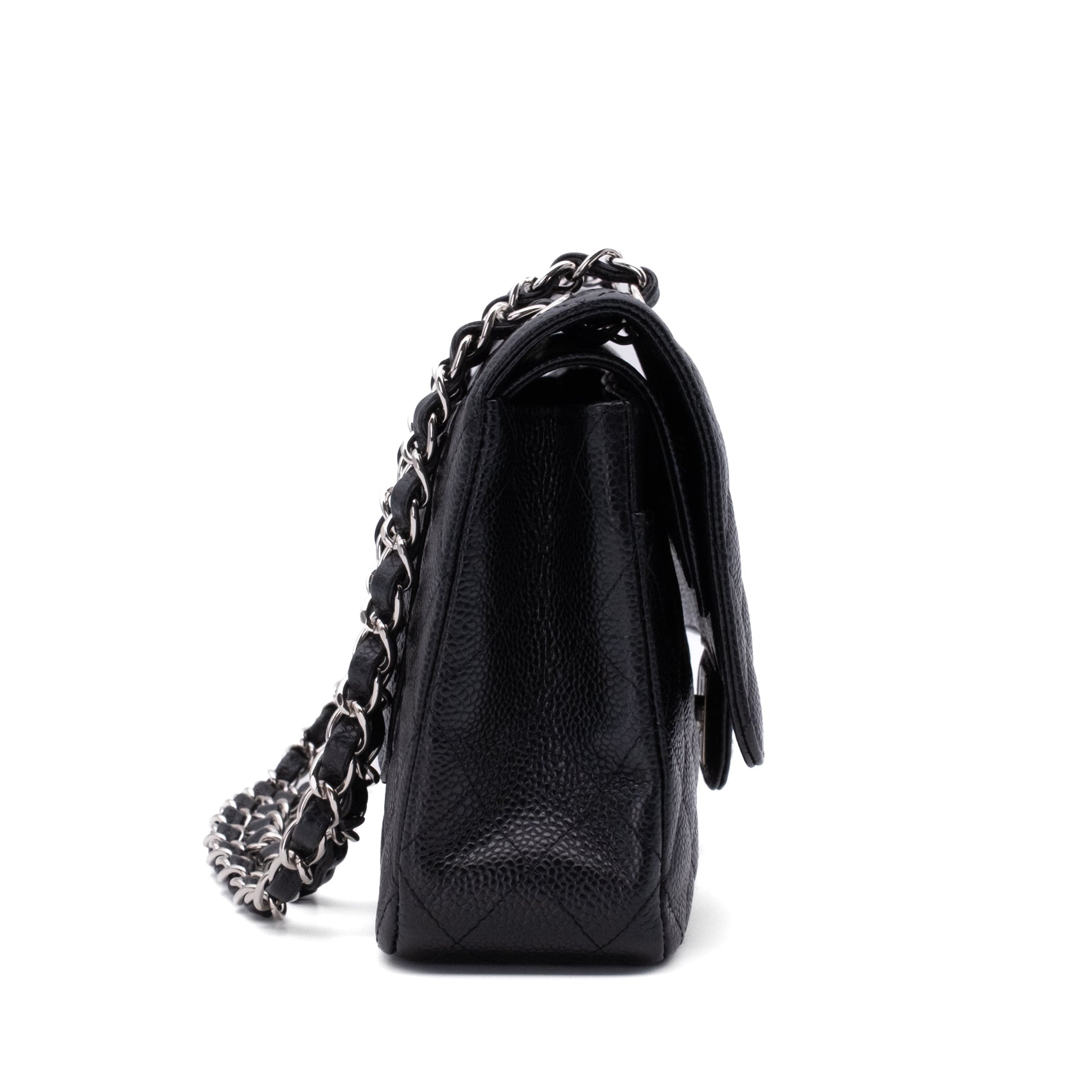 Chanel Classic Double Flap Medium Caviarleder Schwarz SHW
