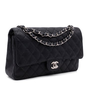 Chanel Classic Double Flap Medium Caviarleder Schwarz SHW