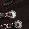 Chanel Classic Double Flap Bag Medium Jersey Braun SHW