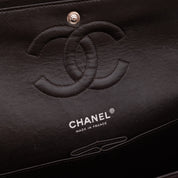 Chanel Classic Double Flap Bag Medium Jersey Braun SHW