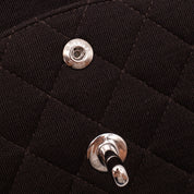 Chanel Classic Double Flap Bag Medium Jersey Braun SHW