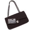 Chanel Classic Double Flap Bag Medium Jersey Braun SHW