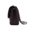 Chanel Classic Double Flap Bag Medium Jersey Braun SHW