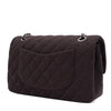 Chanel Classic Double Flap Bag Medium Jersey Braun SHW