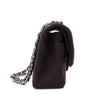 Chanel Classic Double Flap Bag Medium Jersey Braun SHW