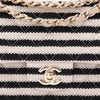 Chanel Classic Double Flap Medium Jersey Stripes Coco Sailor GHW