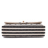 Chanel Classic Double Flap Medium Jersey Stripes Coco Sailor GHW