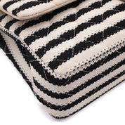 Chanel Classic Double Flap Medium Jersey Stripes Coco Sailor GHW