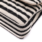 Chanel Classic Double Flap Medium Jersey Stripes Coco Sailor GHW