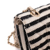 Chanel Classic Double Flap Medium Jersey Stripes Coco Sailor GHW