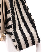 Chanel Classic Double Flap Medium Jersey Stripes Coco Sailor GHW