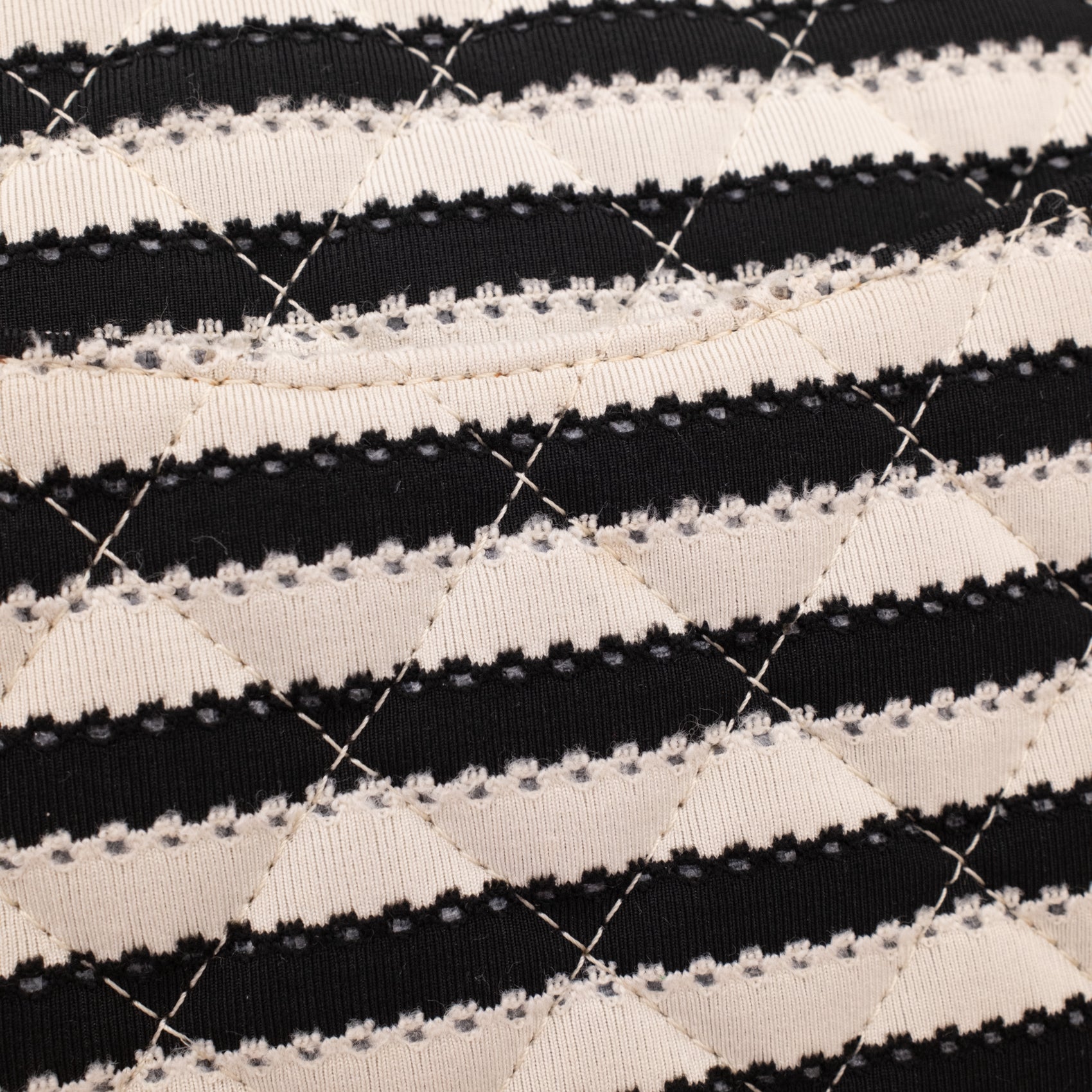 Chanel Classic Double Flap Medium Jersey Stripes Coco Sailor GHW