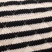 Chanel Classic Double Flap Medium Jersey Stripes Coco Sailor GHW