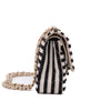 Chanel Classic Double Flap Medium Jersey Stripes Coco Sailor GHW