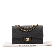 Chanel Classic Double Flap Bag Medium Lammleder Khaki Olive 24k GHW