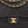 Chanel Classic Double Flap Bag Medium Lammleder Khaki Olive 24k GHW