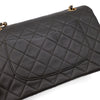 Chanel Classic Double Flap Bag Medium Lammleder Khaki Olive 24k GHW