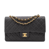 Chanel Classic Double Flap Bag Medium Lammleder Khaki Olive 24k GHW
