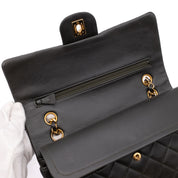 Chanel Classic Double Flap Bag Medium Lammleder Khaki Olive 24k GHW
