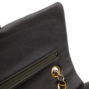 Chanel Classic Double Flap Bag Medium Lammleder Khaki Olive 24k GHW
