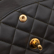 Chanel Classic Double Flap Bag Medium Lammleder Khaki Olive 24k GHW