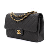 Chanel Classic Double Flap Bag Medium Lammleder Khaki Olive 24k GHW