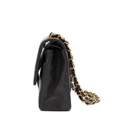 Chanel Classic Double Flap Bag Medium Lammleder Khaki Olive 24k GHW