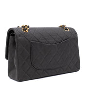 Chanel Classic Double Flap Bag Medium Lammleder Khaki Olive 24k GHW