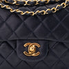 Chanel Classic Double Flap Bag Small Lammleder Dunkelblau 24k GHW
