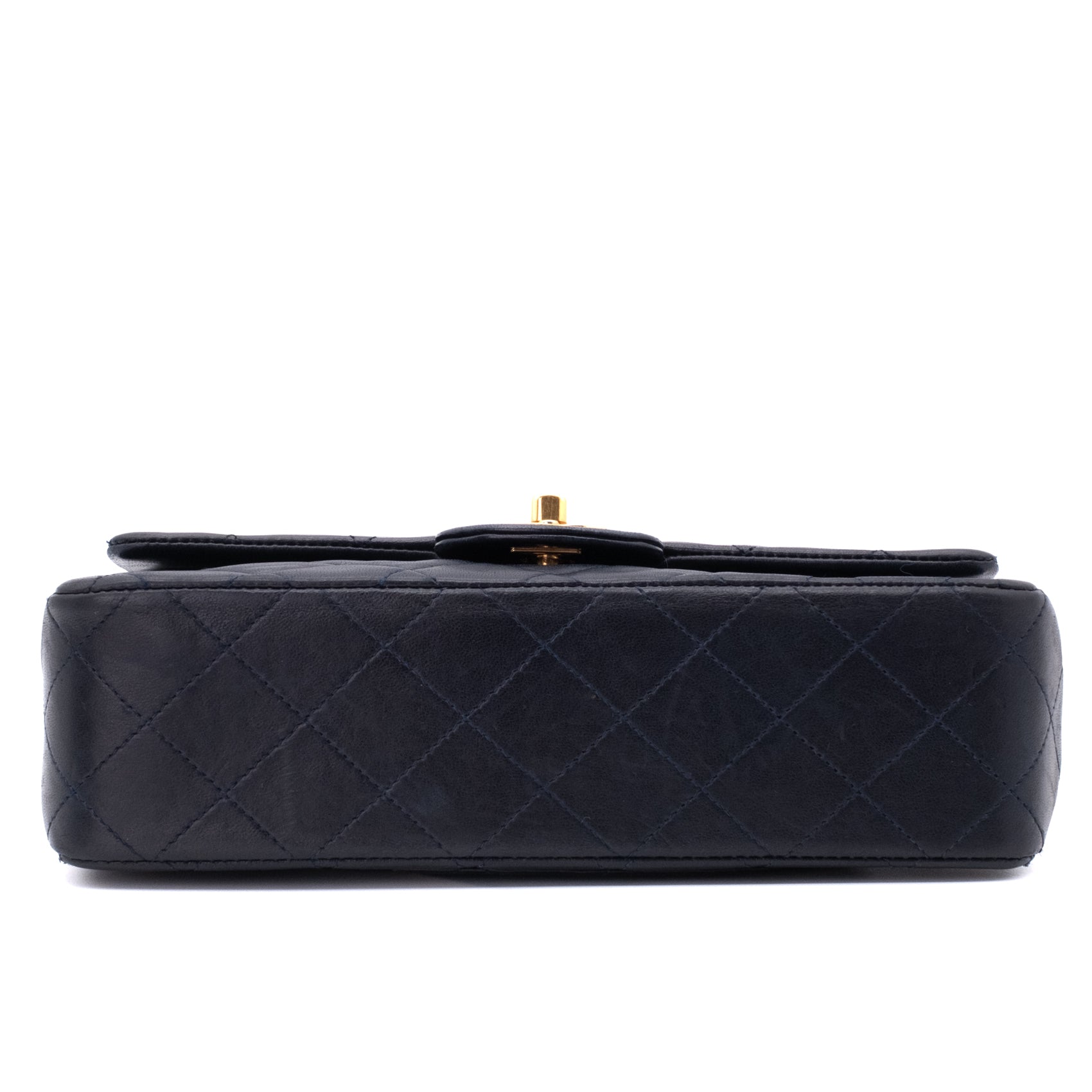 Chanel Classic Double Flap Bag Small Lammleder Dunkelblau 24k GHW