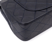 Chanel Classic Double Flap Bag Small Lammleder Dunkelblau 24k GHW