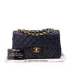 Chanel Classic Double Flap Bag Small Lammleder Dunkelblau 24k GHW