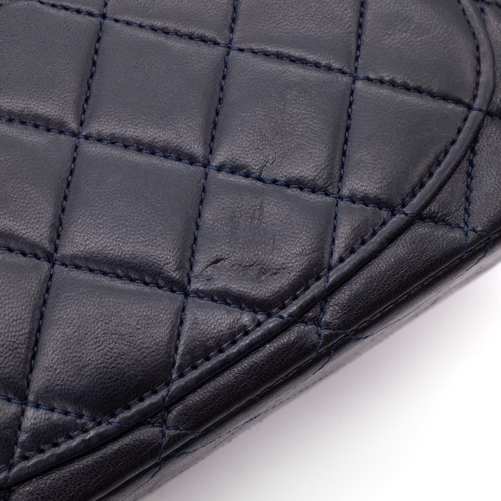 Chanel Classic Double Flap Bag Small Lammleder Dunkelblau 24k GHW