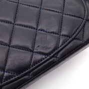 Chanel Classic Double Flap Bag Small Lammleder Dunkelblau 24k GHW