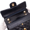 Chanel Classic Double Flap Bag Small Lammleder Dunkelblau 24k GHW