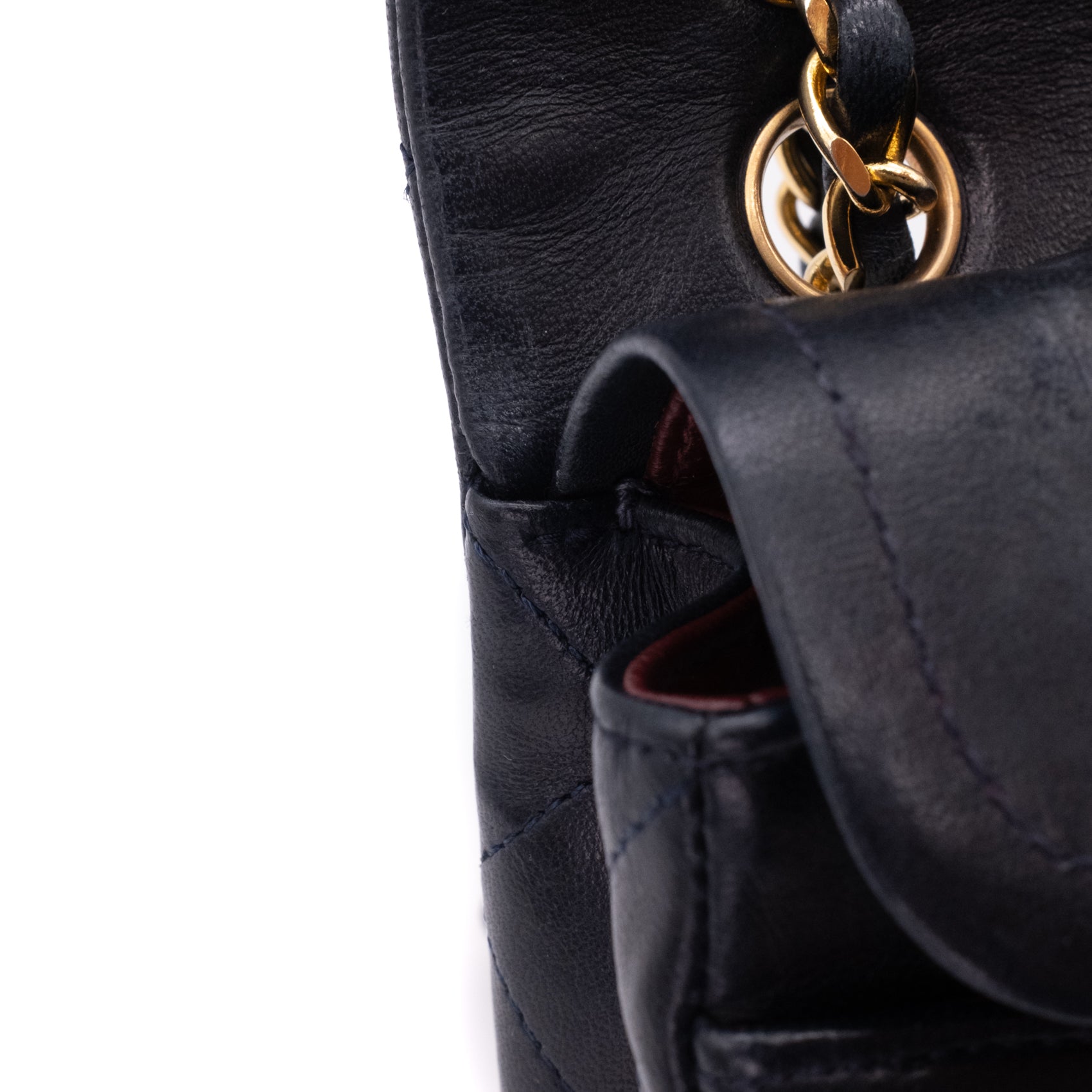 Chanel Classic Double Flap Bag Small Lammleder Dunkelblau 24k GHW