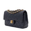 Chanel Classic Double Flap Bag Small Lammleder Dunkelblau 24k GHW