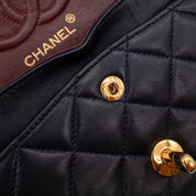 Chanel Classic Double Flap Bag Small Lammleder Dunkelblau 24k GHW