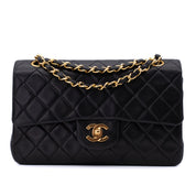 Chanel Classic Double Flap Bag Small Lammleder Schwarz 24k GHW
