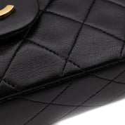 Chanel Classic Double Flap Bag Small Lammleder Schwarz 24k GHW