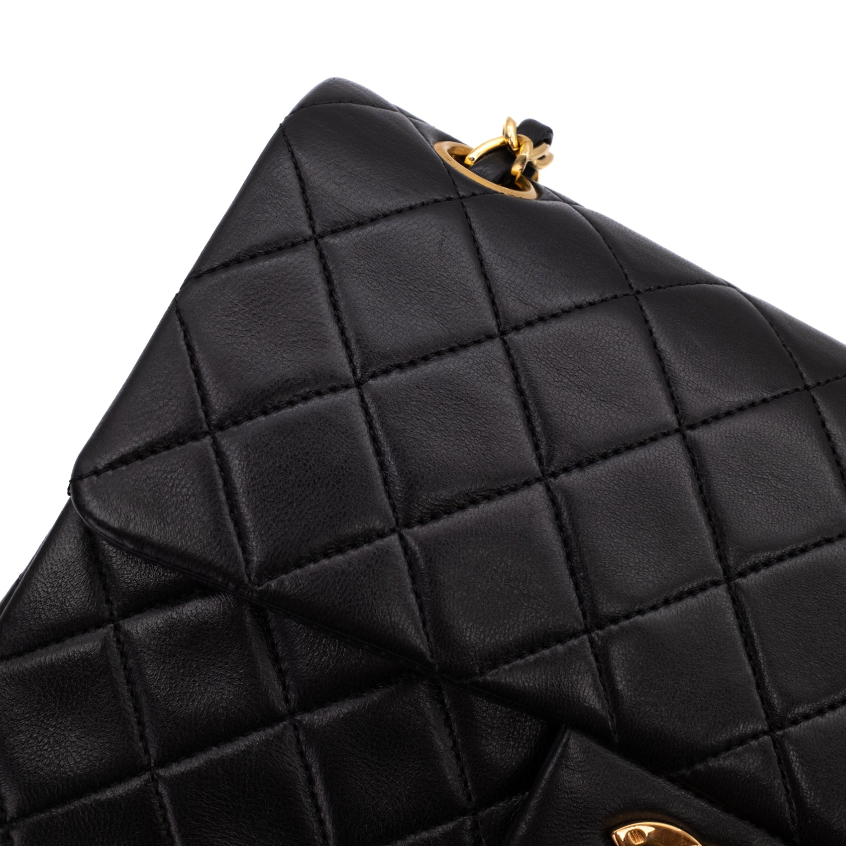 Chanel Classic Double Flap Bag Small Lammleder Schwarz 24k GHW