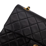 Chanel Classic Double Flap Bag Small Lammleder Schwarz 24k GHW
