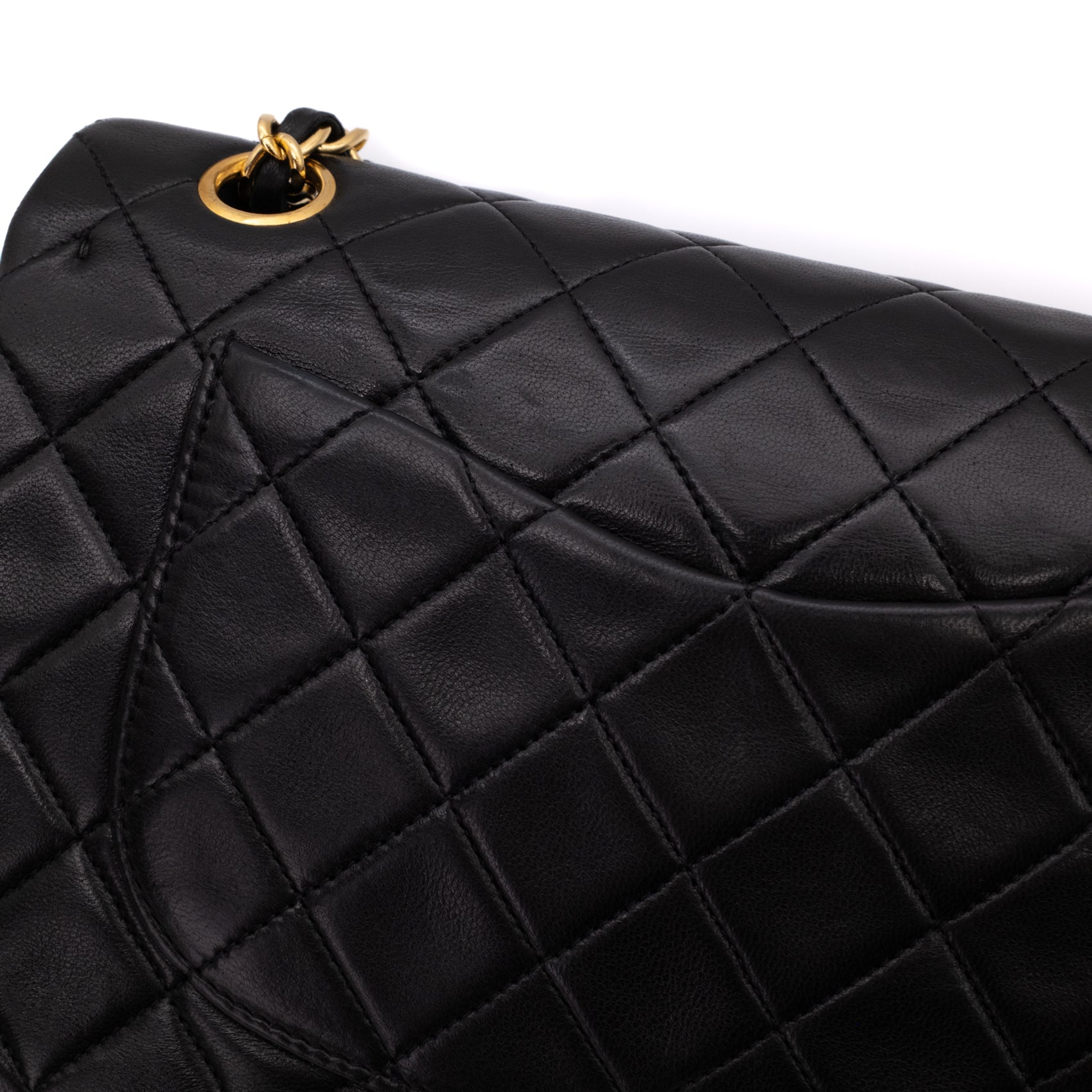 Chanel Classic Double Flap Bag Small Lammleder Schwarz 24k GHW
