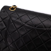 Chanel Classic Double Flap Bag Small Lammleder Schwarz 24k GHW