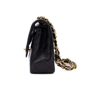 Chanel Classic Double Flap Bag Small Lammleder Schwarz 24k GHW