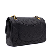 Chanel Classic Double Flap Bag Small Lammleder Schwarz 24k GHW