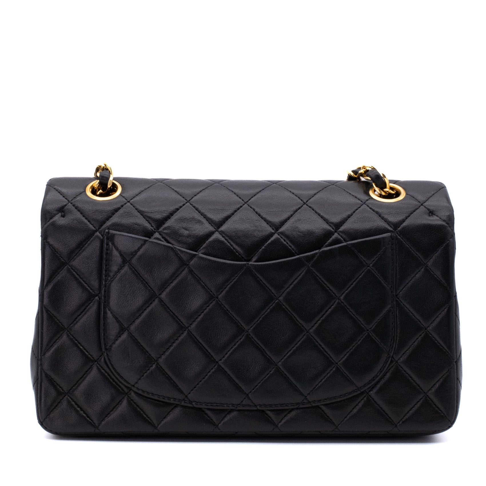 Chanel Classic Double Flap Bag Small Lammleder Schwarz 24k GHW