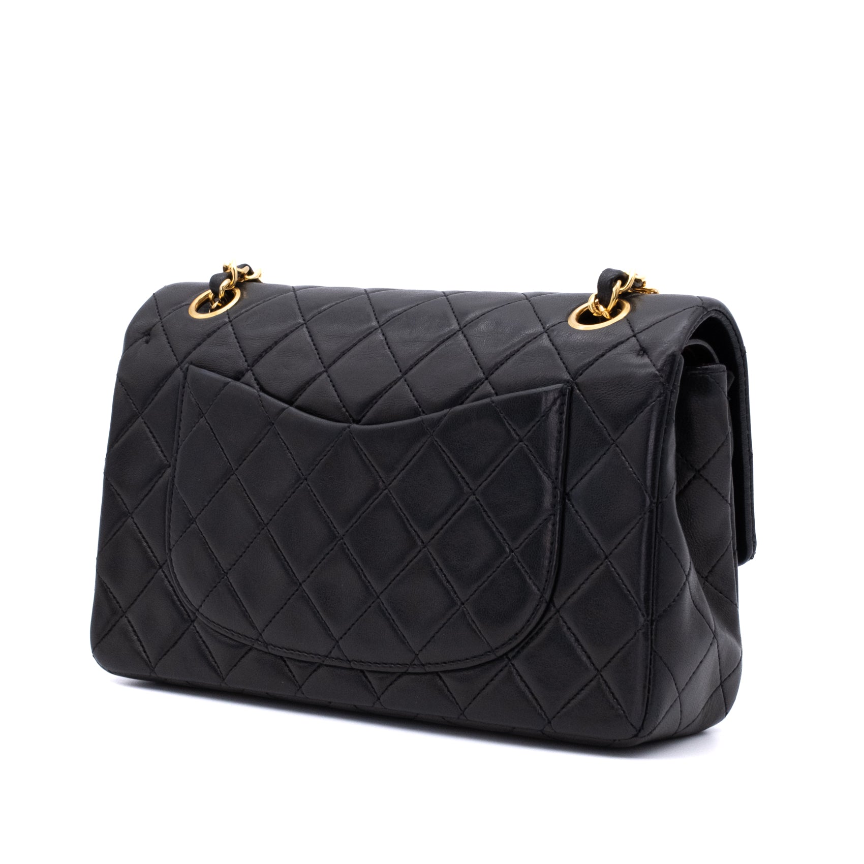 Chanel Classic Double Flap Bag Small Lammleder Schwarz 24k GHW