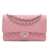 Chanel Classic Double Flap Bag Medium Caviar Sakura Pink SHW